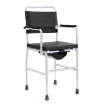 Sedia Doccia e Comoda Aqua Atlantic 45 cm Ausilio Bagno Imbottito con Braccioli Ribaltabili