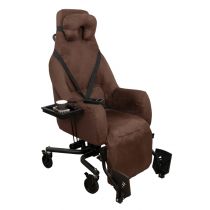 Poltrona Geriatrica Basculante Essentiel con Ruote e Tavolino