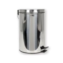 Gima contenitore per rifiuti in acciaio inox AISI 430 con manico in metallo e secchio interno in plastica