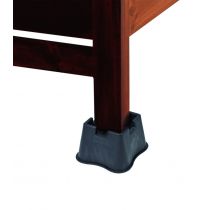 Rialzi per Letto in Plastica Dura - Set 4 Pz - Altezza 10 cm