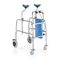 Surace 122 Deambulatore Smontabile con Freni a Leva Cromato