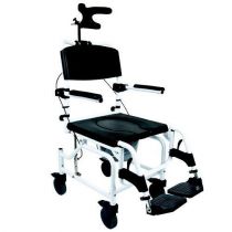 Kakadu Tilt - Carrozzina Doccia Basculante in Alluminio Bianco