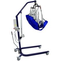 Sollevamalati Elettrico con Imbracatura e Base Regolabile