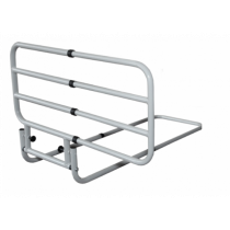 Sponda Letto Telescopica Ribaltabile Regolabile in Acciaio Bianco