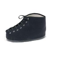 Scarpa Coprigesso in Panno Nero e Suola Antiscivolo