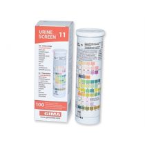 Gima strisce per analisi urine in flacone con 11 parametri confezione da 100 pezzi multilingue