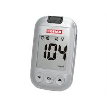 Gima misuratore di glicemia digitale per autodiagnosi e uso professionale argento conforme ISO15197