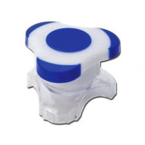 Gima frantumapillole ultra con portapillole incorporato in materiale atossico e infrangibile blu