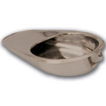 Gima padella con anello in acciaio inox AISI 304 spessore 0,6 mm dimensioni 418 x 292 x 85 mm
