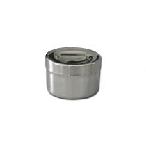Gima portacotone in acciaio inox AISI 304 con coperchio capacità 0,5 l diametro 102 mm altezza 65 mm