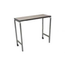 Tavolo Servipranzo in Alluminio e Legno Laminato Bianco