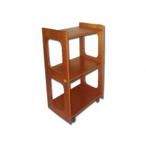 Gima Dante carrello a tre piani in legno di ciliegio con dimensioni 50 x 40 x h 77 cm produzione italiana