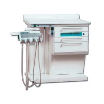 Gima Otoplus unità ORL su ruote girevoli con piano laminato, cassetti e lampada germicida bianca