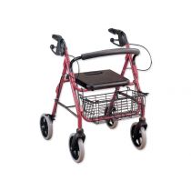 Deambulatore Rollator con Sedile e Cestello Regolabile 78-90 cm