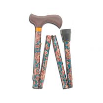 Gima bastone pieghevole in alluminio regolabile fantasia cashmere altezza 82-92 cm peso 0,36 kg