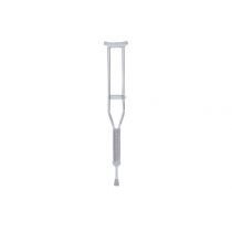 Gima stampella ascellare in acciaio inox con altezza regolabile 112-132 cm e portata massima 130 kg