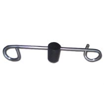 Gima supporto per flebo in acciaio inox 304 con due ganci in acciaio inox