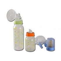 Gima kit ricambi per Mamilat con due biberon in plastica 125 cc e 250 cc, coppetta tiralatte, filtro antibatterico e tubo