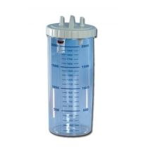 Gima vaso da 2 litri con coperchio autoclavabile a 134°C e valvola troppo pieno per aspiratori