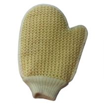 Identites guanto di crine per esfoliazione e rimozione cellule morte beige cotone e crine 24x17 cm