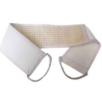 Identites fascia esfoliante con maniglie in tessuto per doccia e bagno bianca in cotone 70x8 cm