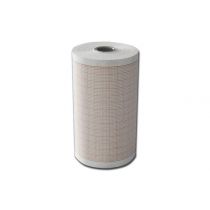 Rotolo Carta Termica Ecg - 80 Mm X 25 M - Griglia Arancione