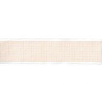 Rotolo Carta Termica Ecg - Griglia Arancio - 50 Mm X 20 M