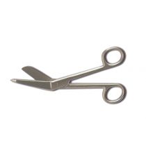 Gima forbici per bende modello Lister in acciaio inox da 11 cm con punta arrotondata color argento
