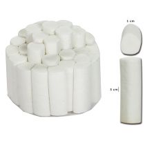 Gima rulli di cotone idrofilo 1 x 3,8 cm bianchi in cotone altamente assorbente non sterili