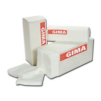 Gima compresse in tessuto non tessuto 4 strati 5x5 cm 30% poliestere 70% viscosa non sterili bianche