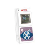 Gima Oxy-50 pulsossimetro da dito portatile con display a colori LCD e sonda adulto, alimentazione a batterie