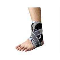 Gima Tutore Caviglia con Chiusura Q-Fit Nylon Stecche Metalliche Cinghie Incrociate Taglia S