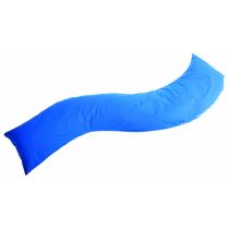 Cuscino Ergonomico a "S" in Microsfere di Polistirolo, Blu