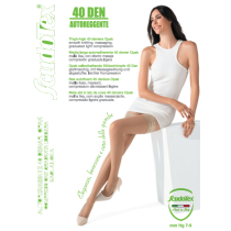 Autoreggente 40 Denari Opak - Maglia Liscia - Mm Hg 7-9 - Scudotex (Codice 463)