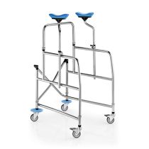 Surace 126 Trotter Deambulatore Cromato Pieghevole con Stampelle Regolabili e Gancio per Sacchetto