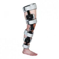 Ginocchiera Post-Operatoria ROM Regolabile con Cinghie a Velcro