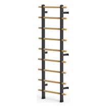Espalier di Riabilitazione a 9 Barreaux Eco in Legno Verniciato – Spalliera Svedese per Fisioterapia, Stretching e Riabilitazione Funzionale