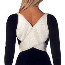 Lola Broccato Scapolare Posturale Ecrù con Stecche Ortopediche