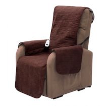 Identites protezione integrale imbottita per poltrona elevabile in microfibra cioccolato impermeabile 165x150 cm