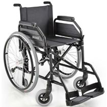 Surace S12 Carrozzella Pieghevole in Alluminio con Braccioli Ribaltabili e Pedane Estraibili