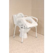 Sedile Sollevatore WC Regolabile per Anziani - Bianco