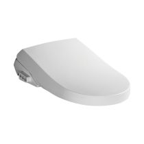Abattant WC Lavante Elettronico Luxe Silver – Sedile Bidet Giapponese con Lavaggio Anteriore e Posteriore, Asciugatura ad Aria Calda, Seduta Riscaldata e Telecomando Wireless
