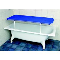 Identites tavola pieghevole da vasca con struttura in acciaio e materasso in nylon blu 157x60 cm