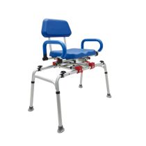 Fauteuil d’Accès au Bain SOFT – Poltrona Girevole e Scorrevole per Vasca da Bagno, Seduta Impermeabile e Regolabile in Altezza, Portata 136 kg