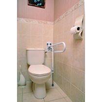 Maniglione di Appoggio Sollevabile per Bagno, Regolabile, 110 kg