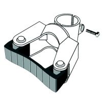 Identites Toolflex supporto per bastone da sedia a rotelle in acciaio per tubi diametro 24-26 mm