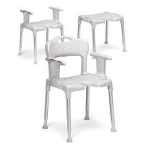 ETAC Swift - Sedia Doccia Regolabile con Schienale e Braccioli