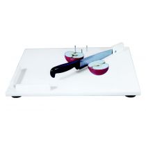 Tagliere Alimentare con Coltello Integrato e Ventose 46x30 cm