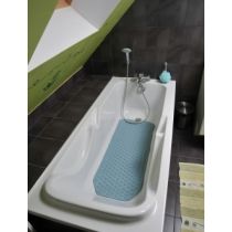 Identites tappetino antiscivolo con ventose per vasca da bagno 103x40 cm blu lavanda PVC