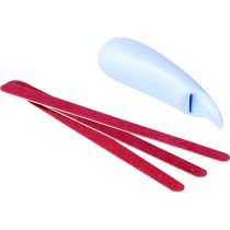 Identites Beauty lima per unghie con impugnatura ergonomica antiscivolo 11 cm con ricambi inclusi